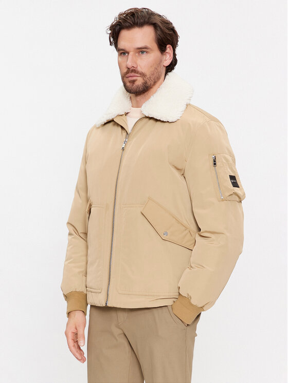 Boss Преходно яке Calliano 50498199 Бежов Regular Fit за Мъже цена