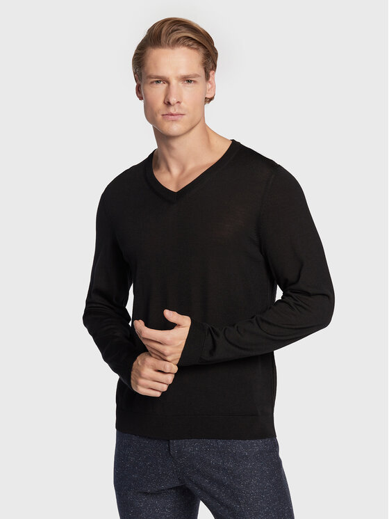 Boss Пуловер Melba-P 50468261 Черен Slim Fit за Мъже цена