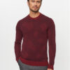 Boss Пуловер Motivo DARK RED Бордо Regular Fit за Мъже цена