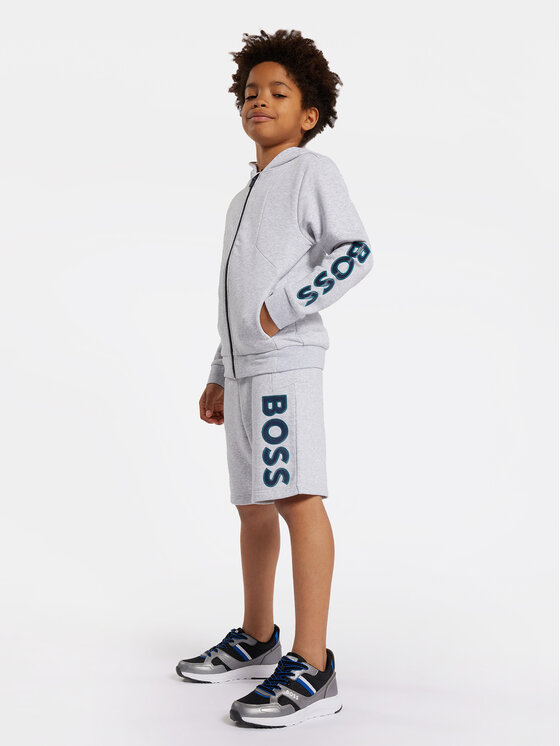 Boss Спортни шорти J50756 D Сив Regular Fit за Момчета цена