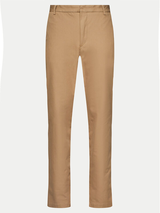 Boss Текстилни панталони Kaito1_T 50487754 Бежов Slim Fit за Мъже цена
