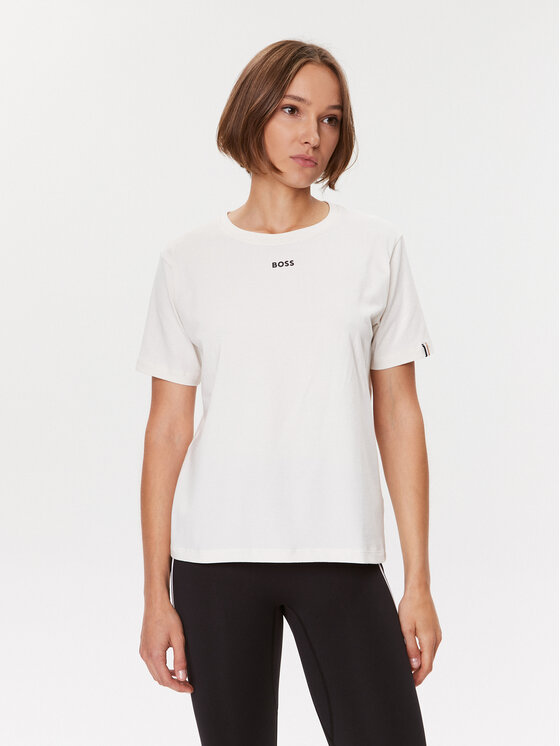 Boss Тениска на пижама 50500326 Бял Regular Fit за Жени цена