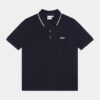Boss Тениска с яка и копчета J25P26 M Тъмносин Regular Fit за Момчета цена