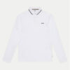 Boss Тениска с яка и копчета J51171 S Бял Regular Fit за Момчета цена
