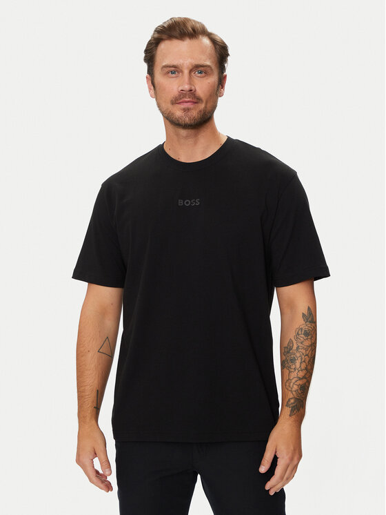 Boss Тишърт 50519368 Черен Oversize за Мъже цена