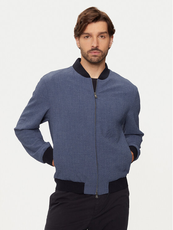 Boss Яке бомбър Nolwin 50433876 Тъмносин Slim Fit за Мъже цена