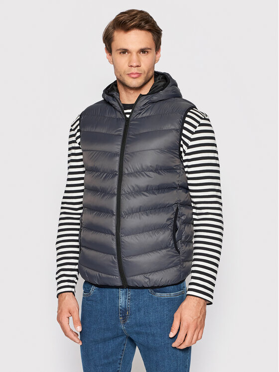 Brave Soul Жилетка за костюм MJK-BLACKBURN Сив Regular Fit за Мъже цена
