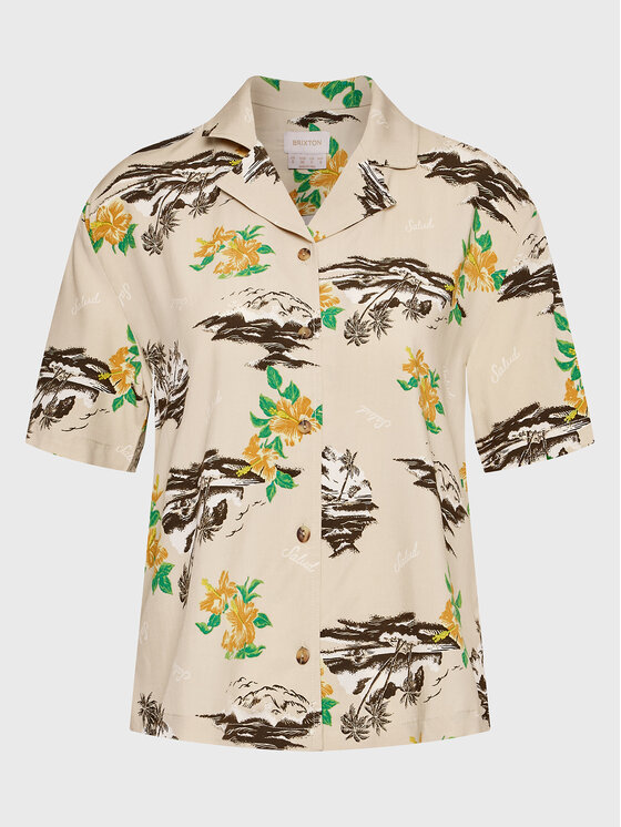 Brixton Риза Bunker Paradise 01328 Бежов Regular Fit за Жени цена