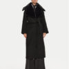 Bruuns Bazaar Вълнено палто Furra BBW4109 Черен Loose Fit за Жени цена