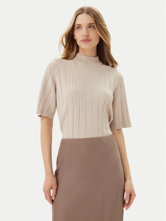 Bruuns Bazaar Пуловер Anemones BBW4521 Бежов Regular Fit за Жени цена