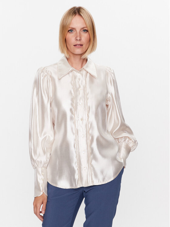 Bruuns Bazaar Риза Chicory India BBW3320 Бежов Regular Fit за Жени цена