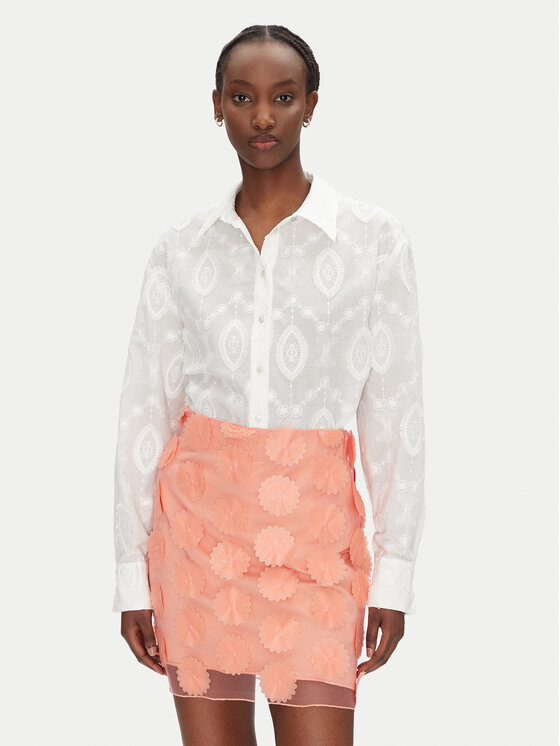 Bruuns Bazaar Риза Feodory BBW4508 Бял Loose Fit за Жени цена