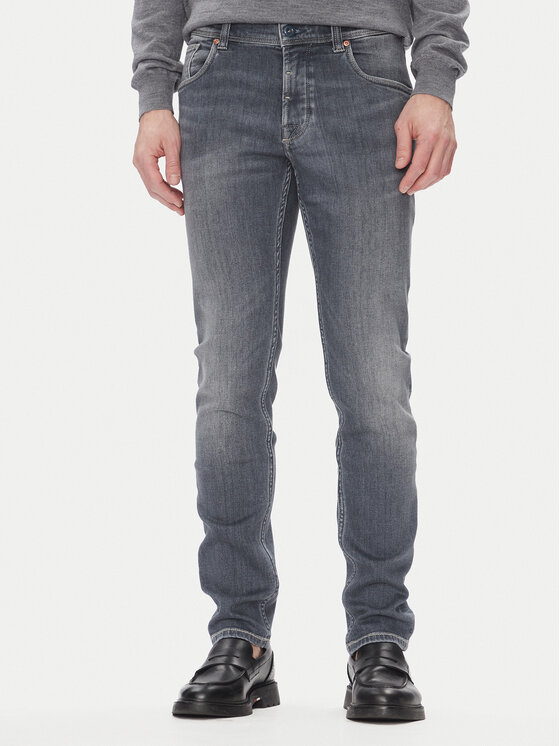 Bugatti Дънки 3108D 76671C Сив Slim Fit за Мъже цена