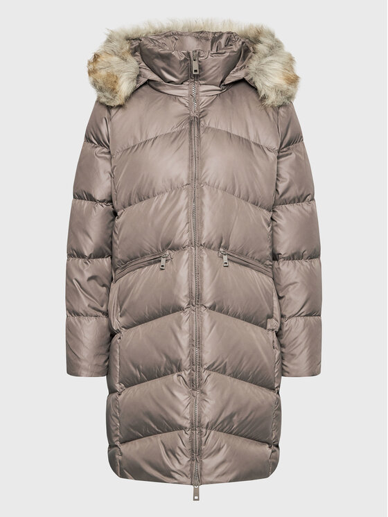 Calvin Klein Curve Пухено яке Essential K20K205144 Кафяв Regular Fit за Жени цена