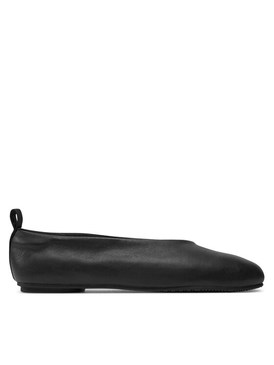 Calvin Klein Jeans Балеринки Ballerina Leather YW0YW01803 Черен за Жени цена