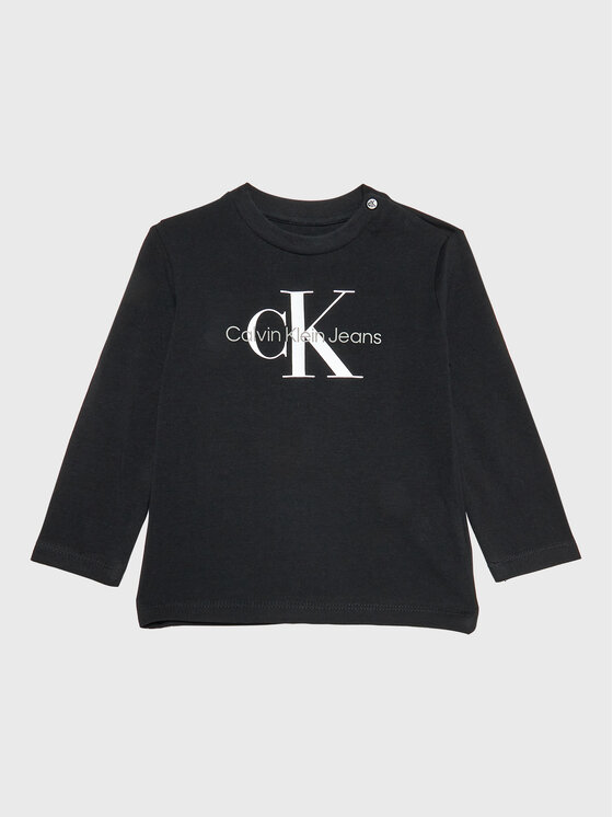 Calvin Klein Jeans Блуза Monogram IN0IN00005 Черен Regular Fit за Момичета цена