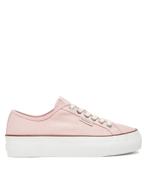 Calvin Klein Jeans Гуменки Vulc Flatform Ctn Logo Tag YW0YW01838 Розов за Жени цена