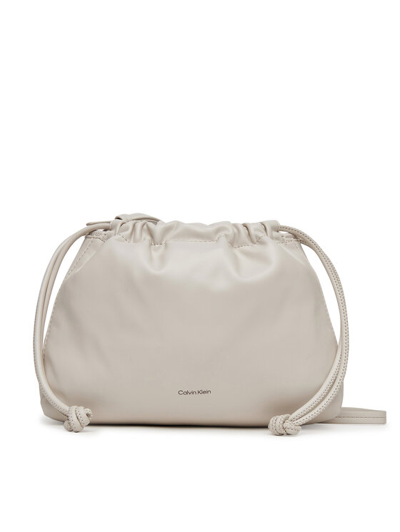Calvin Klein Jeans Дамска чанта Drawstring Crossbody26 LV04K3060G Бял за Жени цена