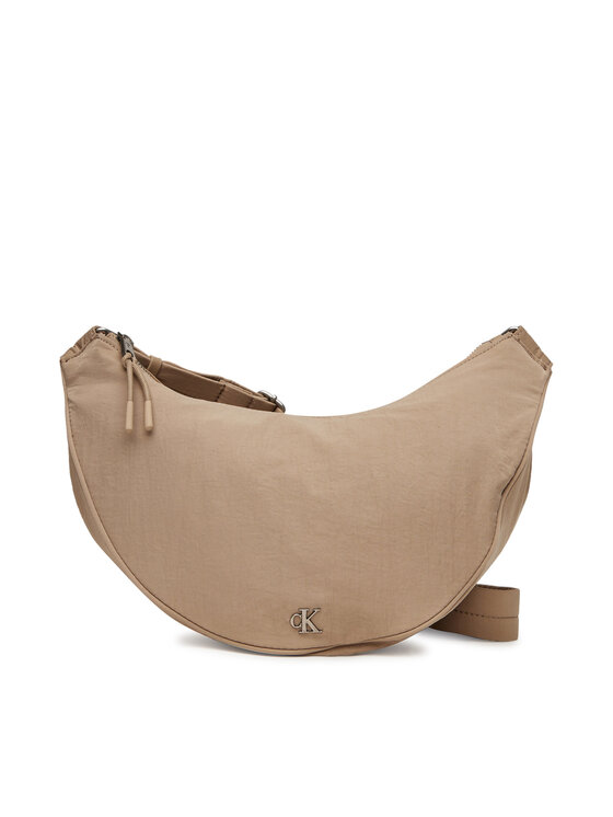 Calvin Klein Jeans Дамска чанта Luna Nylon Sling Bag LV04K3095G Бежов за Жени цена