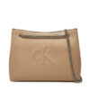 Calvin Klein Jeans Дамска чанта Sculpted Chain Shoulder Bag LV04K3163G Бежов за Жени цена