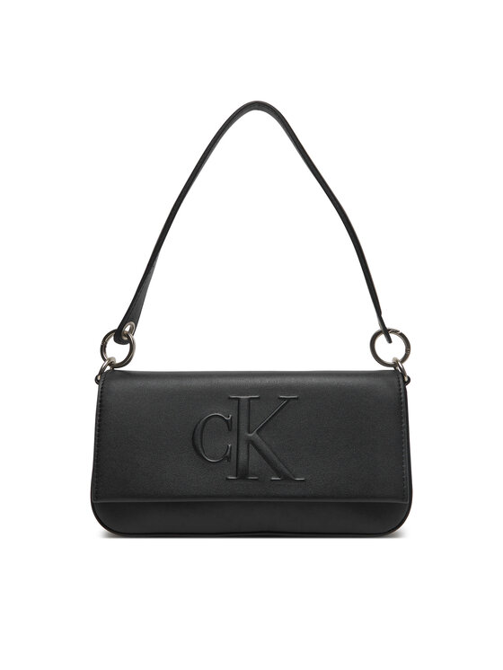 Calvin Klein Jeans Дамска чанта Sculpted Flap Shoulder Pouch LV04K3148G Черен за Жени цена