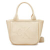 Calvin Klein Jeans Дамска чанта Summer Canvas Mini Tote LV04K3160G Бежов за Жени цена