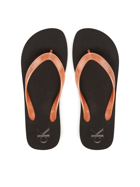 Calvin Klein Jeans Джапанки Beach Sandal Monologo Tpu YW0YW01719 Златист за Жени цена