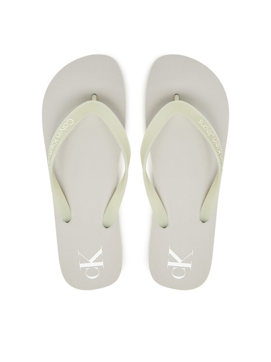 Calvin Klein Jeans Джапанки Beach Sandal Transparent Tpu YM0YM01267 Сив за Мъже цена