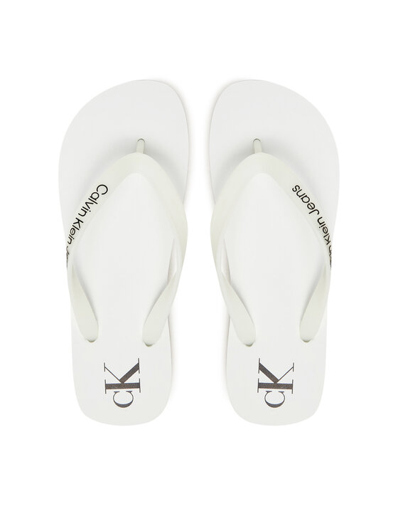 Calvin Klein Jeans Джапанки Beach Sandal Transparent Tpu YW0YW01829 Бял за Жени цена