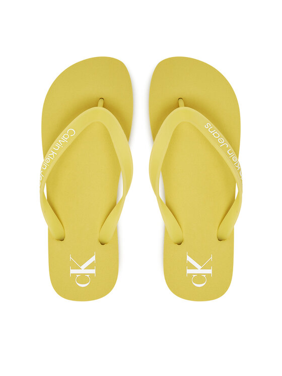 Calvin Klein Jeans Джапанки Beach Sandal Transparent Tpu YW0YW01829 Жълт за Жени цена