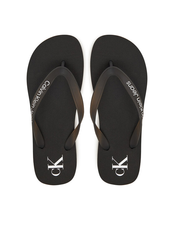 Calvin Klein Jeans Джапанки Beach Sandal Transparent Tpu YW0YW01829 Черен за Жени цена