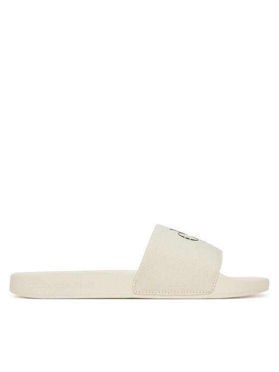Calvin Klein Jeans Джапанки Slide Monogram Wn Logo Ck YW0YW01967 Бежов за Жени цена