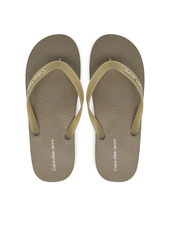 Calvin Klein Jeans Джапанки Thong+ Tpu YM0YM01265 Кафяв за Мъже цена