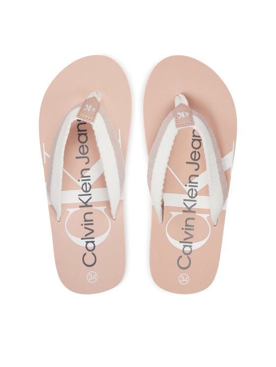 Calvin Klein Jeans Джапанки V3A8-80843-0058 S Розов за Момичета цена