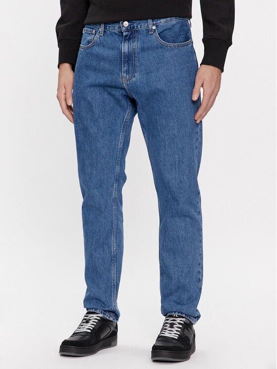 Calvin Klein Jeans Дънки Authentic J30J323880 Син Straight Fit за Мъже цена