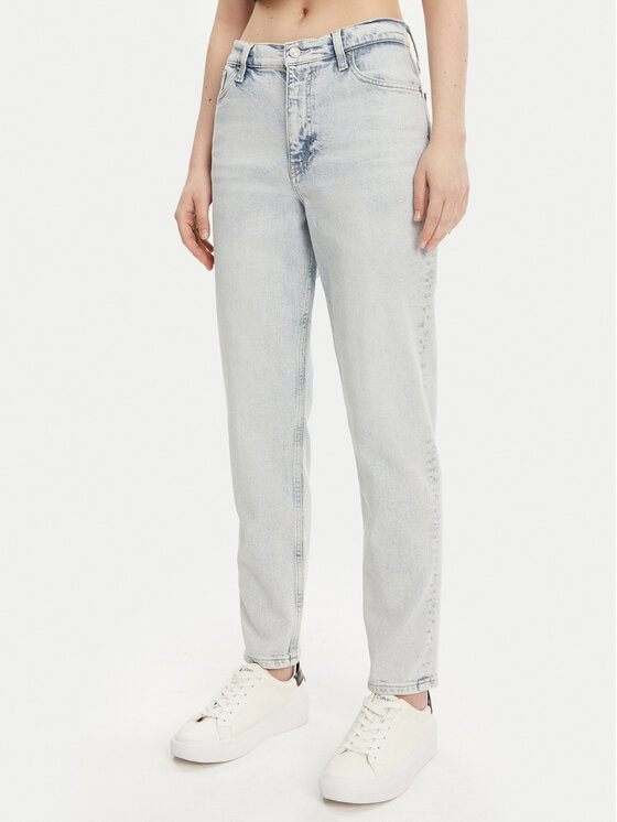 Calvin Klein Jeans Дънки J20J225139 Син Mom Fit за Жени цена