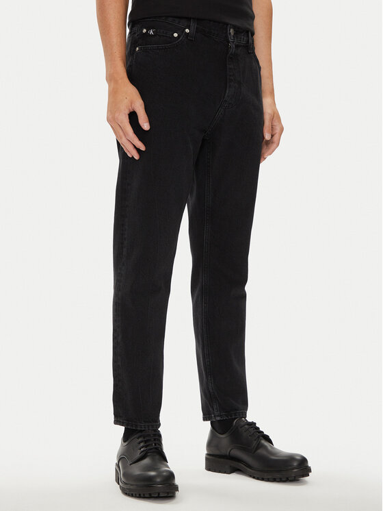 Calvin Klein Jeans Дънки J30J325729 Черен Regular Fit за Мъже цена