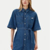 Calvin Klein Jeans Дънкова рокля J20J225169 Син Boxy Fit за Жени цена