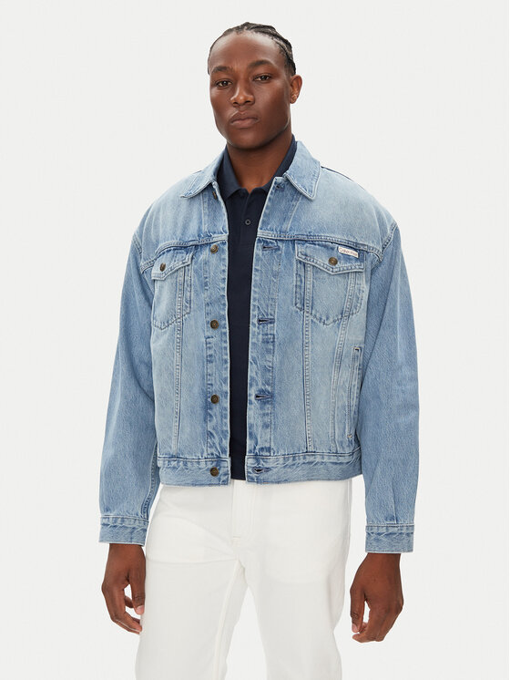 Calvin Klein Jeans Дънково яке 90's Icon LV04RB794G Син Regular Fit за Мъже цена
