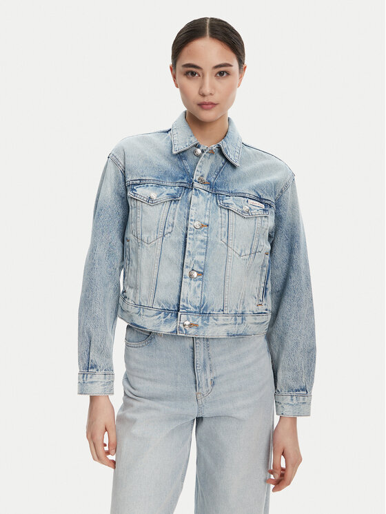 Calvin Klein Jeans Дънково яке 90s LV047C791G Син Relaxed Fit за Жени цена