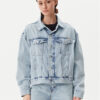 Calvin Klein Jeans Дънково яке J20J225186 Син Boxy Fit за Жени цена