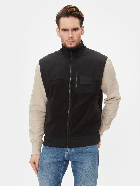 Calvin Klein Jeans Елек J30J324109 Черен Relaxed Fit за Мъже цена