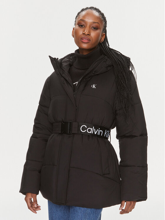 Calvin Klein Jeans Зимно яке J20J221896 Черен Regular Fit за Жени цена