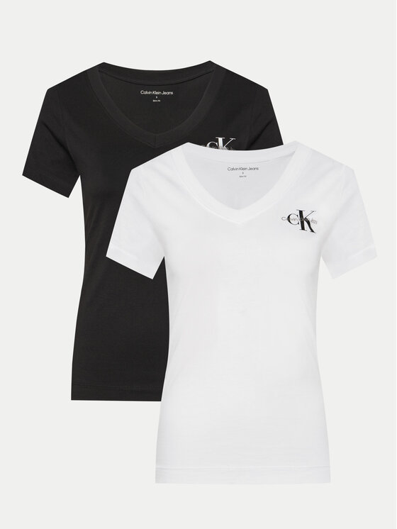Calvin Klein Jeans Комплект 2 тишъртки J20J223447 Цветен Regular Fit за Жени цена