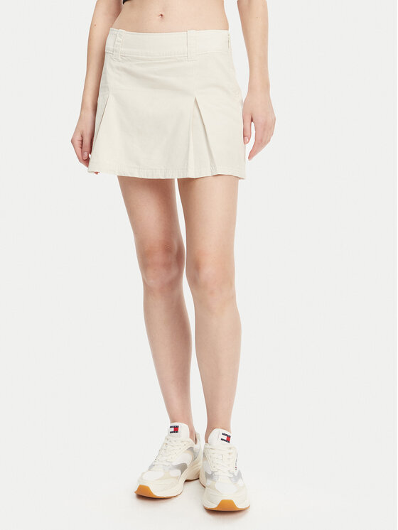 Calvin Klein Jeans Мини пола J20J225215 Бежов Regular Fit за Жени цена