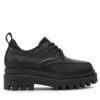Calvin Klein Jeans Обувки Flatform Laceup Derby Mg Mtl YW0YW01502 Черен за Жени цена