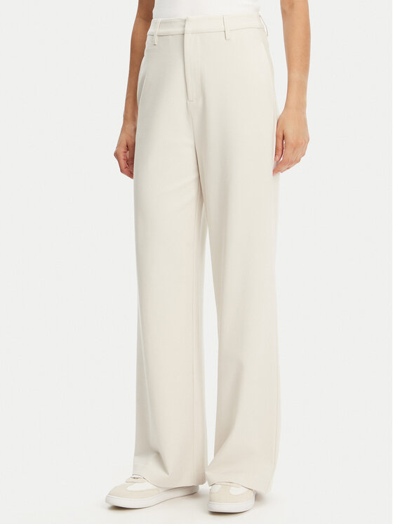 Calvin Klein Jeans Панталони тип палацо J20J225334 Бежов Wide Leg за Жени цена