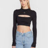 Calvin Klein Jeans Пуловер J20J220446 Черен Slim Fit за Жени цена