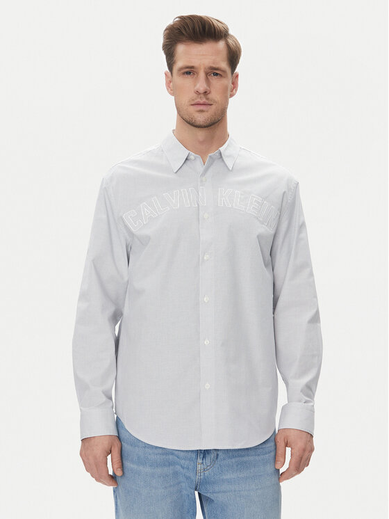 Calvin Klein Jeans Риза LV04RB119G Син Regular Fit за Мъже цена