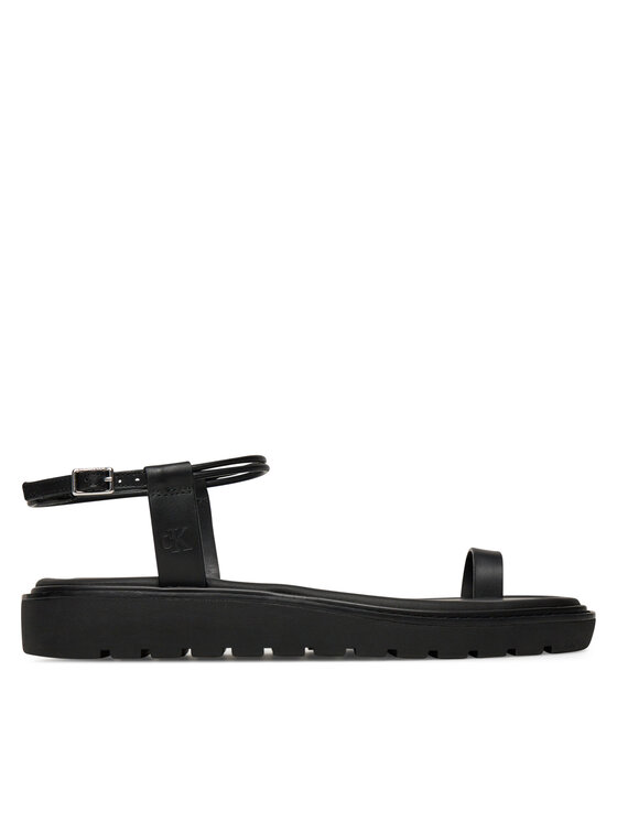 Calvin Klein Jeans Сандали Rope Toe Post Sandal Lth Mg YW0YW01893 Черен за Жени цена